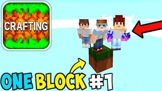 Crafting And Building Multiplayer Survival Series Of One Block - Walkthrough Gameplay Part 1