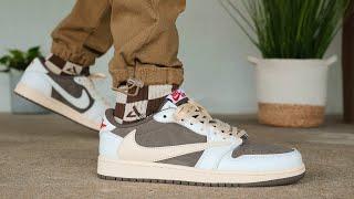 TRAVIS SCOTT Air Jordan 1 Low REVERSE MOCHA Review & On Feet