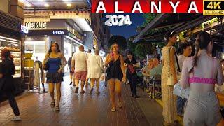 ALANYA STREET WALKING TOUR 2024 JULY ! ALANYA ANTALYA TURKEY TRAVEL TURKEY HOLIDAY 4K 60 FPS