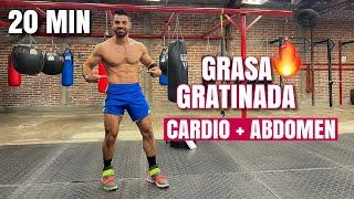 Rutina Hiit Grasa Gratinada (20 Minutos) Cardio Intenso y Abdomen en Casa