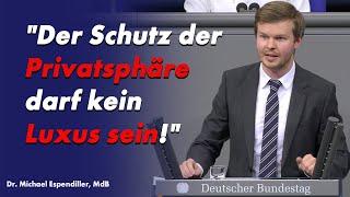 AfD im Bundestag - "Privatsphäre darf kein Luxus sein" - Dr. Michael Espendiller - 07.10.2020