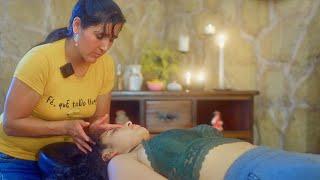 Esperanza's soft whispering ASMR massage by candle light - long format video‍️