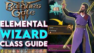 FIRE GOD Wizard Class Guide For Baldur's Gate 3! - (Baldurs Gate 3 Wizard Build Guide)