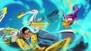 Marco the Phoenix vs Admiral Kizaru「4k」「60fps」║ One Piece