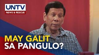 Ex-Pres. Duterte, nilinaw na hindi galit at walang planong patalsikin si PBBM sa puwesto