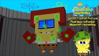 SpongeBob SquarePants Battle for Bikini Bottom Final Boss cutscene Minecraft recreation