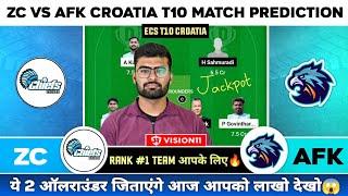 ZC vs AFK Dream11, ZC vs AFK Dream11 Prediction, ZC vs AFK Dream11 ECS T10 Team Today