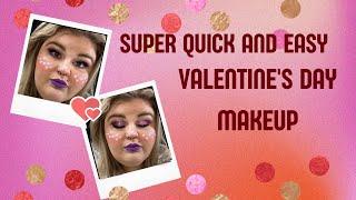 QUICK AND EASY VALENTINES DAY MAKEUP| BEGINNER FRIENDLY VALENTINES DAY MAKEUP| BEAUTYBY KAITLYN