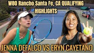 ERYN CAYETANO VS JENNA DEFALCO || W80 RANCHO STA FE, CA QUALIFYING RND 1 HIGHLIGHTS