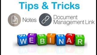 Notes & Document Management Link (DML) Tips for Sage 300 - Webinar