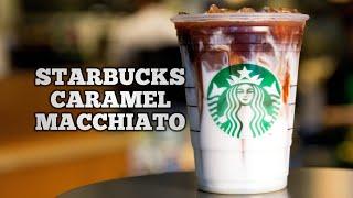 HOW TO MAKE STARBUCKS ICED CARAMEL MACCHIATO (ENGLISH SUB)