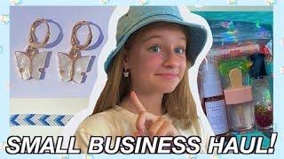 Small business HAUL! | jewelry, makeup, clothes