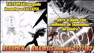 TATSUMAKI reconoce lo OMNIPOTENTE que es SAITAMA | One punch man 182 / 227 | RESUMEN & ANALISIS