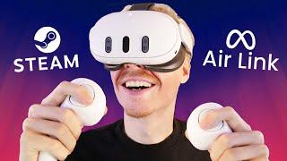 How To Play Oculus & Steam PCVR Games On Meta Quest 3 Using Air Link