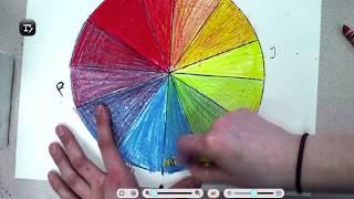 How to make a color wheel (12 colors) with 3 crayons