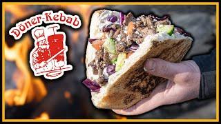  Big Döner im Wald  auf Lagerfeuer kochen - Outdoor Bushcraft Deutschland