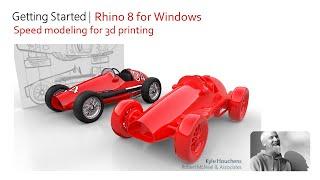 Getting Started Rhino 8 windows- toy car speed build