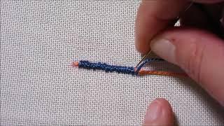 Überwendlicherstich Stick-Stich Tutorial