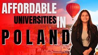 Study in Poland at Affordable Universities | Top Universities | Low tuition fees | Intake 2024