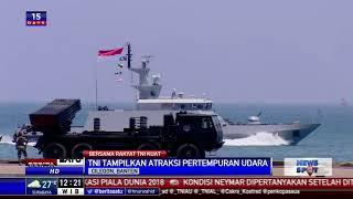 Atraksi Pertempuran Udara dan Laut di HUT TNI ke-72