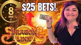 #16 $100 STUCK ON A BET SLOTS CHALLENGE! DRAGON LINKS  ELLIS ISLAND LAS VEGAS