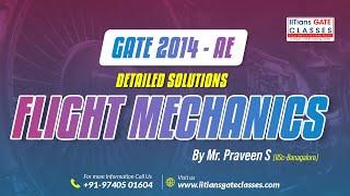 GATE 2014 Aerospace Engineering Question Paper- Flight Mechanics Solutions | GATE AE Online Coaching