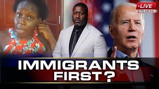 African Woman Says She Comes To Other Countries To Take, Thanks Joe Biden For Making Migrants 1st