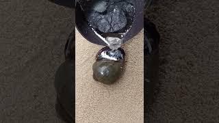 Casting Melting Aluminum into Shells Perfect Restore #shorts #shortvideo #reels
