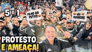 TORCIDA DO CORINTHIANS AME4ÇA DIRETORIA E JOGADORES DEPOIS DA GOLEADA!! Corinthians 1 x 5 Bahia