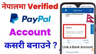 How To Create PayPal Account in Nepal |How To Make A Verify PayPal I'd 2024 |PayPal Account in Nepal