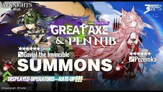 Arknights Summoning on Great Axe & Pennib Banner