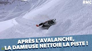 Les dameuses nettoient les avalanches des pistes !