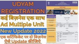 add multiple business in udyam registration | How To Add Multiple Business Unit In Udyam - 2022 |