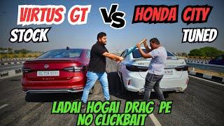 HONDA CITY 5TH GEN VS VIRTUS GT DRAG RACE#326/365 #best #share #viral #youtube#volkswagen #dragrace