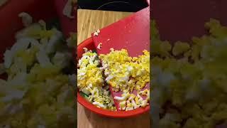 Мужская кухня. // Салат из крабовых палочек ... (без риса!)