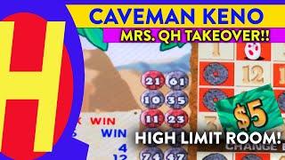 Caveman KENO Mrs. Quick Hundy in the High-Limit Room