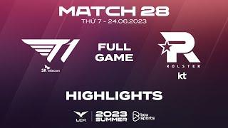 T1 vs KT Highlights ALL GAMES | Match 28 | LCK Summer Split 2023