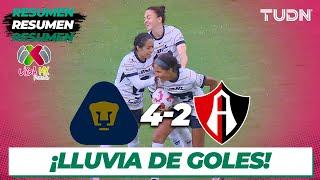 Resumen y goles | Pumas 4-2 Atlas | Liga Mx Femenil AP2024-J2 | TUDN