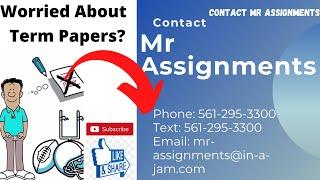 Instant Assignment Help | Online Solution by Mr  Assignments