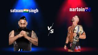 satnam singh indian wwe fiternartoin