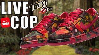 LIVE COP WIZARD OF OZ SB NIKE DUNK LOW & GIVEAWAYS!!