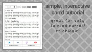 simple easy to read carrd  cr chiggiri (NON PRO)
