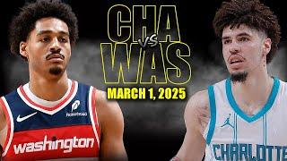 Charlotte Hornets vs Washington Wizards Full Game Highlights - March 1, 2025 | NBA Regular Season