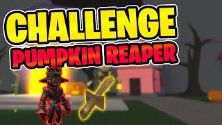 CHALLENGE! PUMPKIN REAPER + NOOB WEAPON ONLY! | Giant Simulator