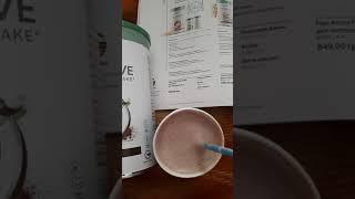 LR Завтрак день 2: шоколад коктейль. Кто любит несладкие десерты?!