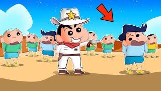 Shinchan Trying To Find Real Kazama In NPC or Die Challenge ‍ | Roblox NPC or Die | Funny Game 