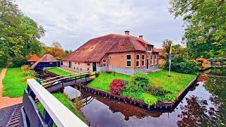 Giethoorn, Village with No Cars, just beautiful Houses along the Canals