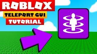 Roblox Studio Tutorial - Teleport GUi