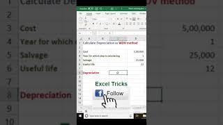 Calculate depreciation as WDV method |@techinside905