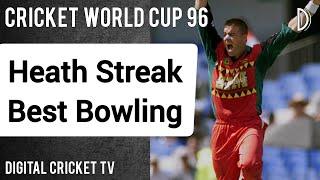 Heath Streak Best Bowling / ZIMBABWE vs SRI LANKA / Cricket World Cup 96 / DIGITAL CRICKET TV